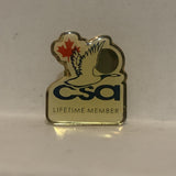 CSA Lifetime Member Canadian Snowbird Assocaition Lapel Hat Pin