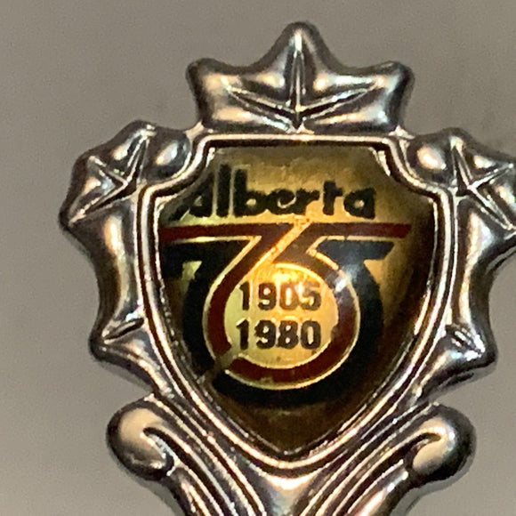 Juniper Lodge Alberta 75th 1905 1980 Collectable Souvenir Spoon CI