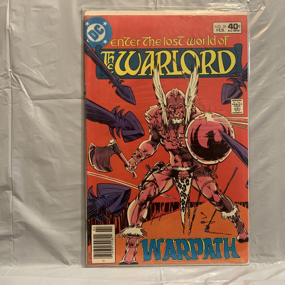 #30 Enter The Lost World of The warlord Warpath DC Comics AK 7321