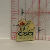 CSA Lifetime Member Canadian Snowbird Assocaition Lapel Hat Pin