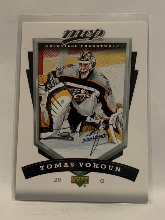 #167 Tomas Vokoun Nashville Predators 2006-07 Upper Deck MVP Hockey Card