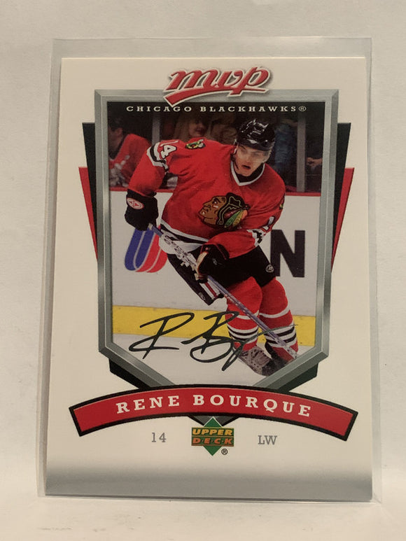 #64 Rene Bourque Chicago Blackhawks 2006-07 Upper Deck MVP Hockey Card