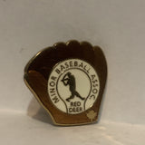Minor Baseball Assoc Red Deer Ball Glove Lapel Hat Pin