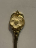 White Flower Souvenir Spoon