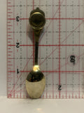 White Flower Souvenir Spoon