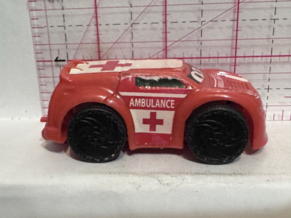 Red Ambulance Character Unbranded Diecast Car