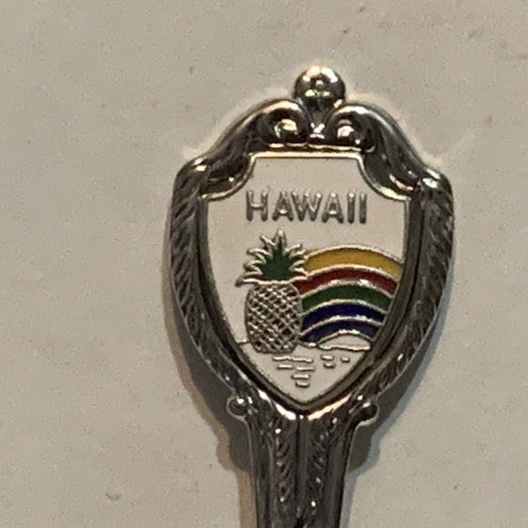 Hawaii Pineapple Rainbow Aloha Collectable Souvenir Spoon CI