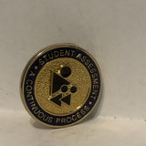 Student Assesment a Continuous Process Lapel Hat Pin