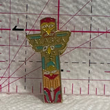 Alaska Totem Pole  Lapel Pin