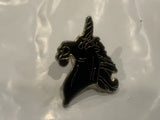 Black Unicorn Lapel Hat Pin