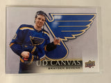 #C71 Brayden Schenn Canvas St Louis Blues 2018-19 Upper Deck Series One Hockey Card