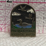 Pinewood Lodge Dorothy Lake Manitoba Loon  Lapel Pin