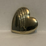 Falling Heart on a Heart Lapel Hat Pin