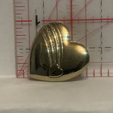 Falling Heart on a Heart Lapel Hat Pin
