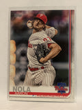 #163 Aaron Nola Philadelphia Phillies 2019 Topps Series One Baseball Card