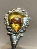 June Roses Flower Souvenir Spoon