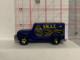 Blue Police SWAT 1996 Hot Wheels Loose Diecast Car 1/64 IP