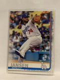 #129 Kenley Jansen Los Angeles Dodgers 2019 Topps Series One Baseball Card