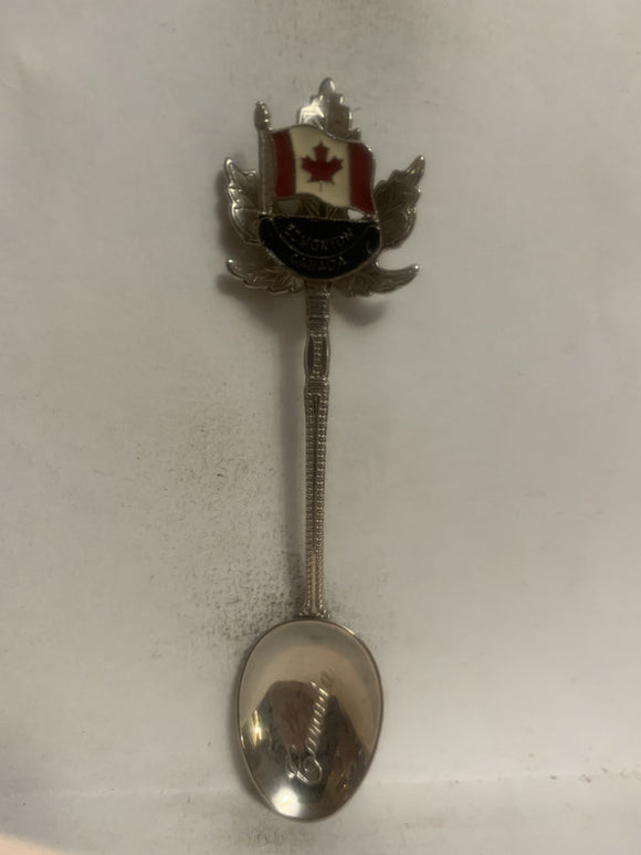 Edmonton Alberta Canadian Flag Souvenir Spoon