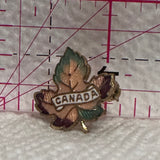 Canada Maple Leaf Wings   Lapel Pin