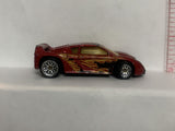 Red Flames Racer 1990 Hot Wheels Loose Diecast Car 1/64 IP