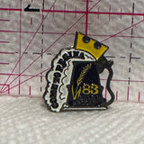 Silver Broom '83 Curling Come To Regina  Lapel Pin