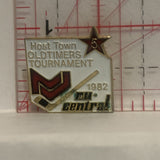 Host Town Old Timers Tournament 1982 NU Central Lapel Hat Pin