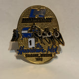 The Hurricane Kid Calgary Alberta 1998 Chuckwagon Hurricane Hydrocarbons Lapel Hat Pin