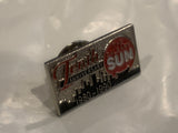 The Calgary Sun 1980 1990 Tenth Anniversary Lapel Hat Pin