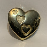 Hearts on a Heart Lapel Hat Pin