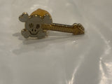 Skull and Cross Bones Guitar Lapel Hat Pin