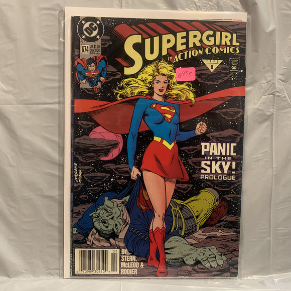 #674 Supergirl in Action Comics Pamic in the Sky Prologue DC Comics AM 7417