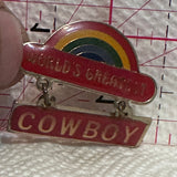 World's Greatest Cowboy  Lapel Pin