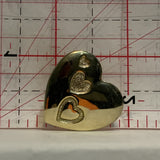 Hearts on a Heart Lapel Hat Pin