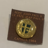 Pope John Paul II Canada 1984 Lapel Hat Pin AA