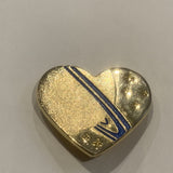 Saturn Planet Stars Heart Lapel Hat Pin AA