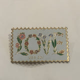 Love USA 20 Cent Stamp Lapel Hat Pin AA