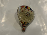 Elephant on a Hot Air Balloon Lapel Hat Pin