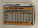 #249 Jordan Zimmermann Detroit Tigers 2019 Topps Series One Baseball Card