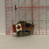 Alberta Canadian USA Friendship Flags Lapel Hat Pin