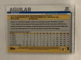 #287 Jesus Aguilar Milwaukee Brewers 2019 Topps Series One Baseball Card