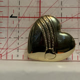 Falling Heart on a Heart Lapel Hat Pin