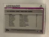 #70 Nolan Arenado League Leaders Colorado Rockies 2019 Topps Series One Baseball Card
