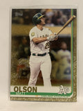 #289 Matt Olson 843/2019 Oakland Athletics 2019 Topps Series One Baseball Card