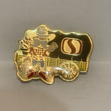 Safeway Chuckwagon Cowboy Lapel Hat Pin