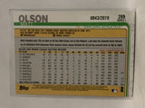 #289 Matt Olson 843/2019 Oakland Athletics 2019 Topps Series One Baseball Card