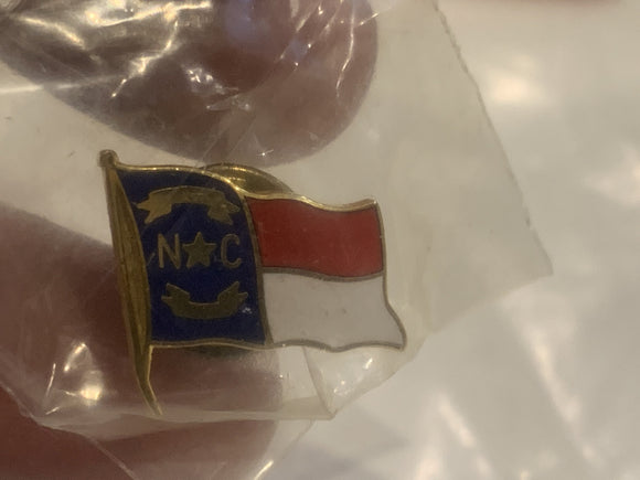 North Carolina State Flag Lapel Hat Pin