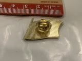 Eagle on USA American Flag Lapel Hat Pin