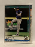 #272 Orlando Arica Milwaukee Brewers 2019 Topps Series One Baseball Card