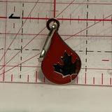 Canadian Blood Donors Zipper Pull Lapel Hat Pin